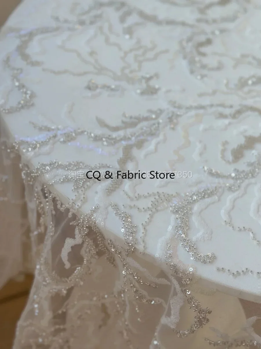 Elegant Heavy Duty White Brida - Embroidery Net Fabric review and price