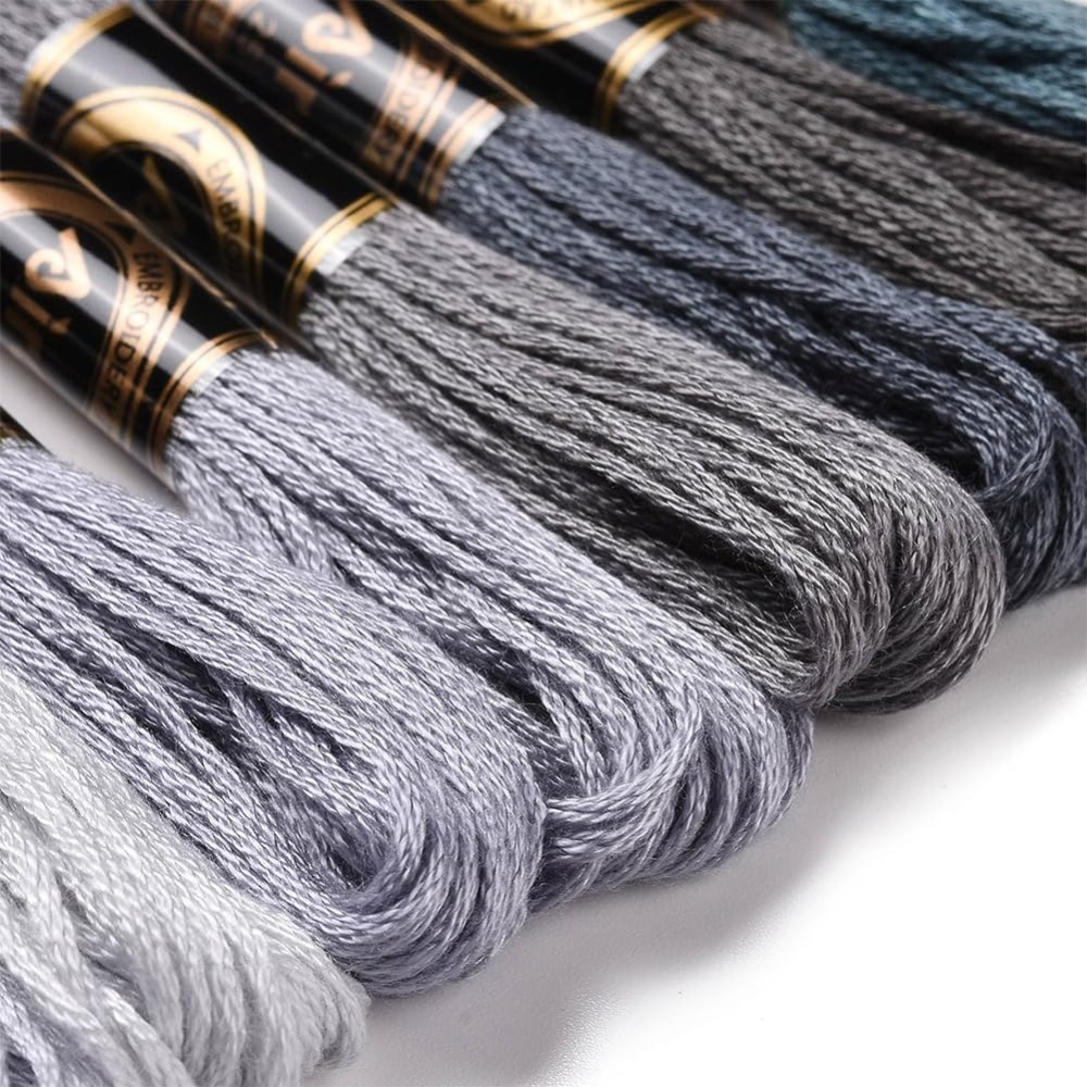 8 Skeins 70 Yards Grey Friends - Embroidery Stitches review and price