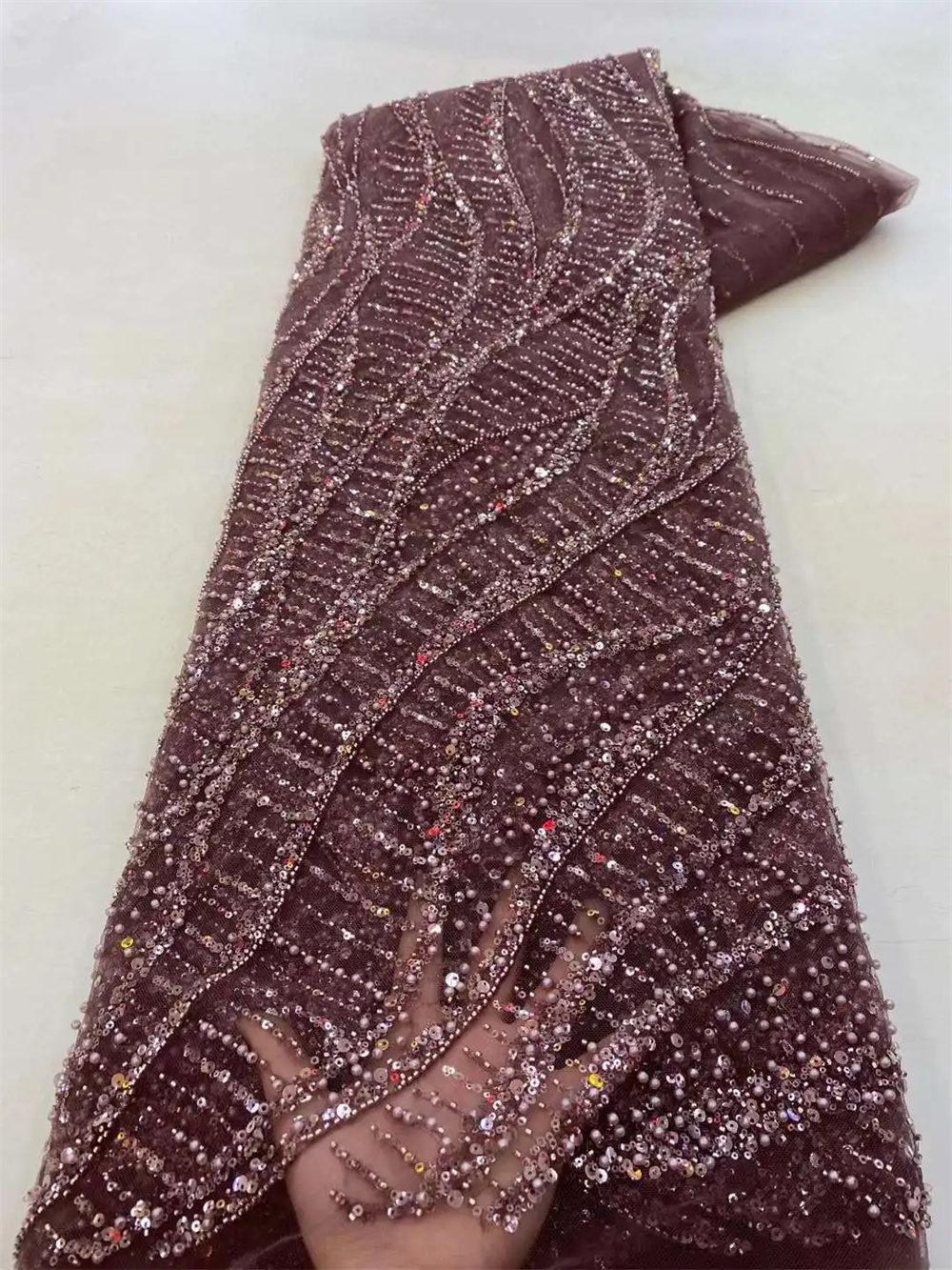 Wholesale 2025 African Sequins - Embroidery Net Fabric review and price