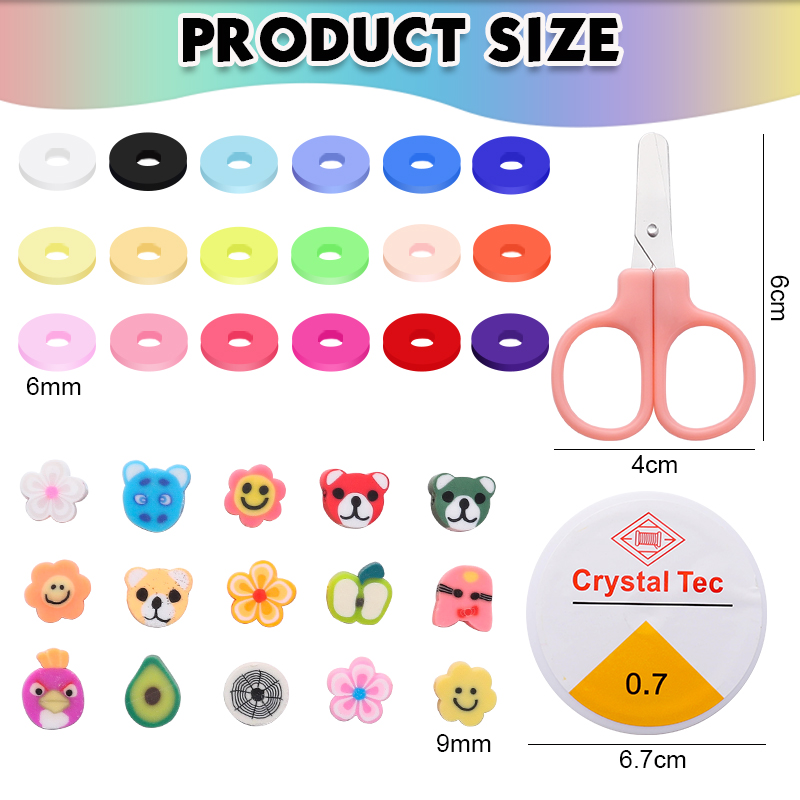 Clay Beads Bracelet Making Kit - Embroidery Charm review and price
