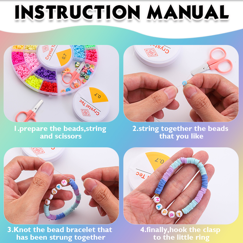 Clay Beads Bracelet Making Kit - Embroidery Charm review and price