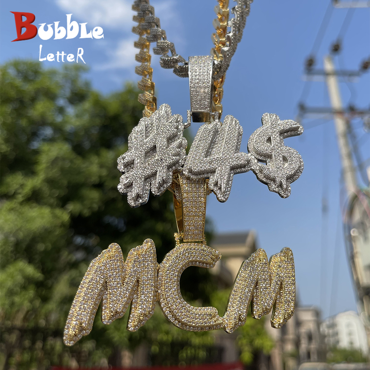Bubble Letter Personalized Nec - Embroidery Charm review and price