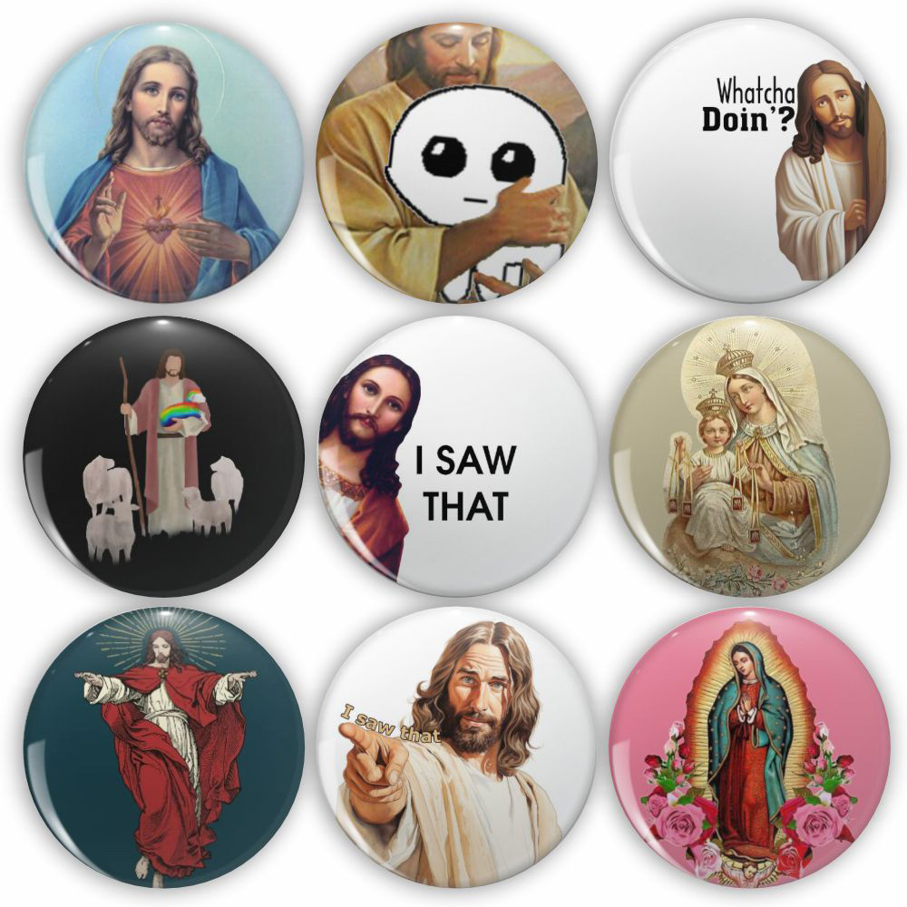 Jesus I Saw That Tinplate Pins - Embroidery Letter M review and price