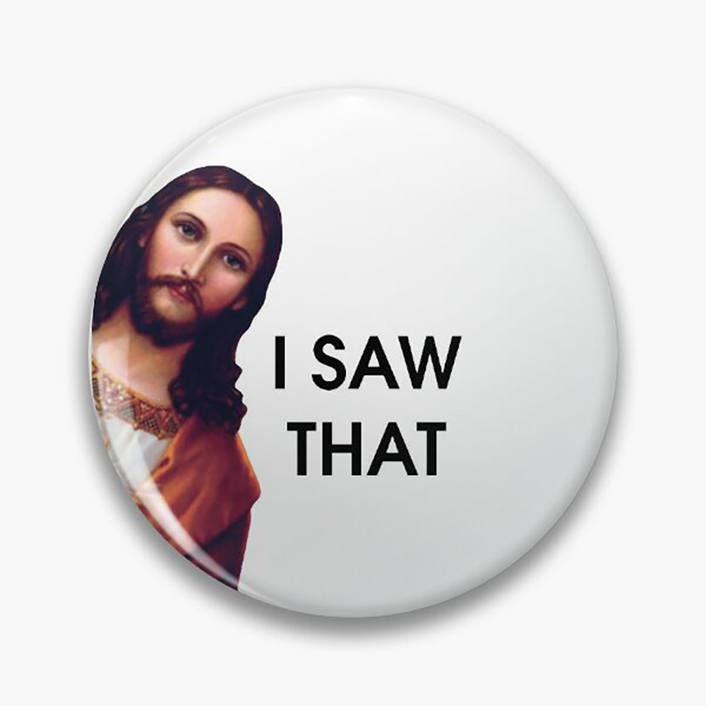 Jesus I Saw That Tinplate Pins - Embroidery Letter M review and price