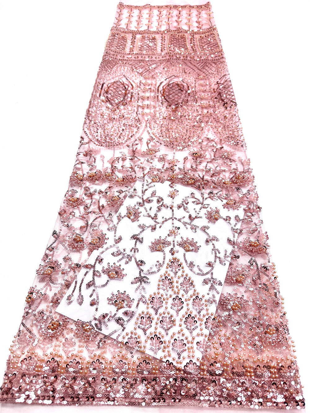 Luxury African Sequins Green B - Embroidery Net Fabric review and price