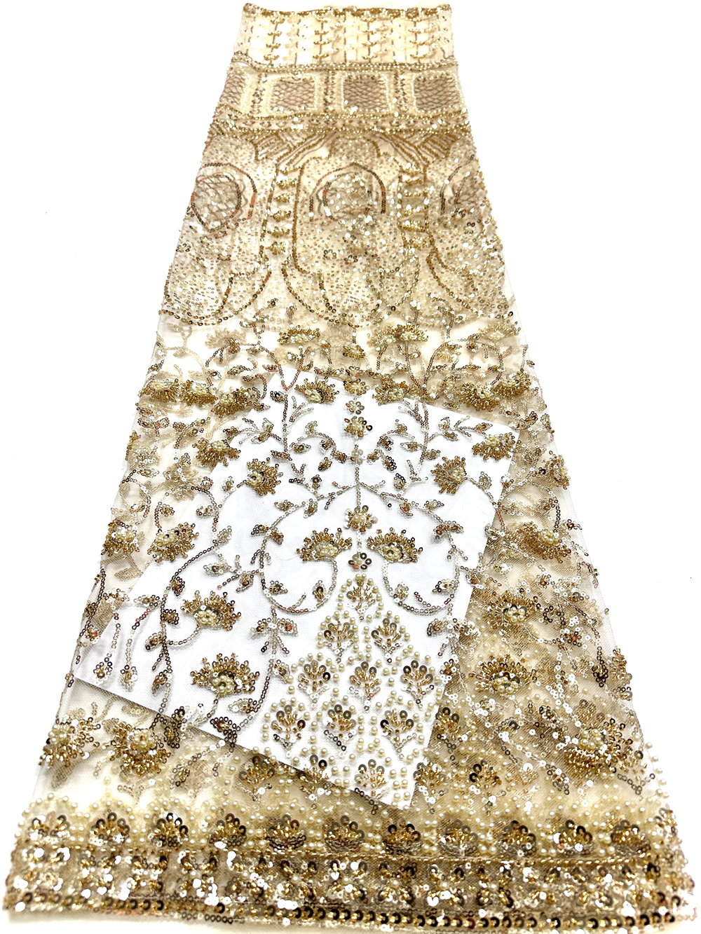 Luxury African Sequins Green B - Embroidery Net Fabric review and price