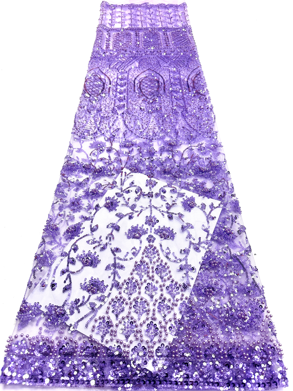 Luxury African Sequins Green B - Embroidery Net Fabric review and price
