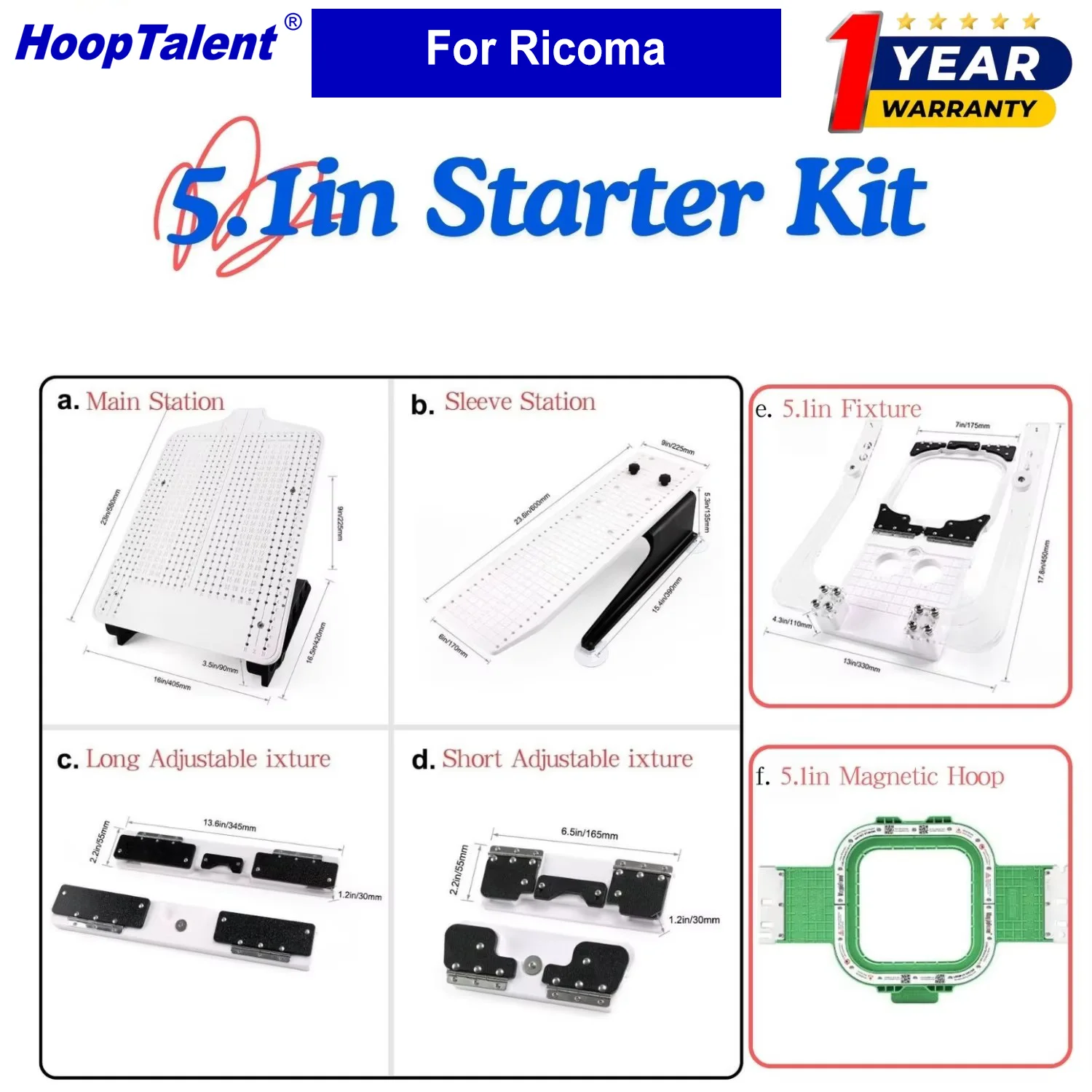 Hooping Station Kit for Ricoma - Embroidery Hoop Plastic review and price