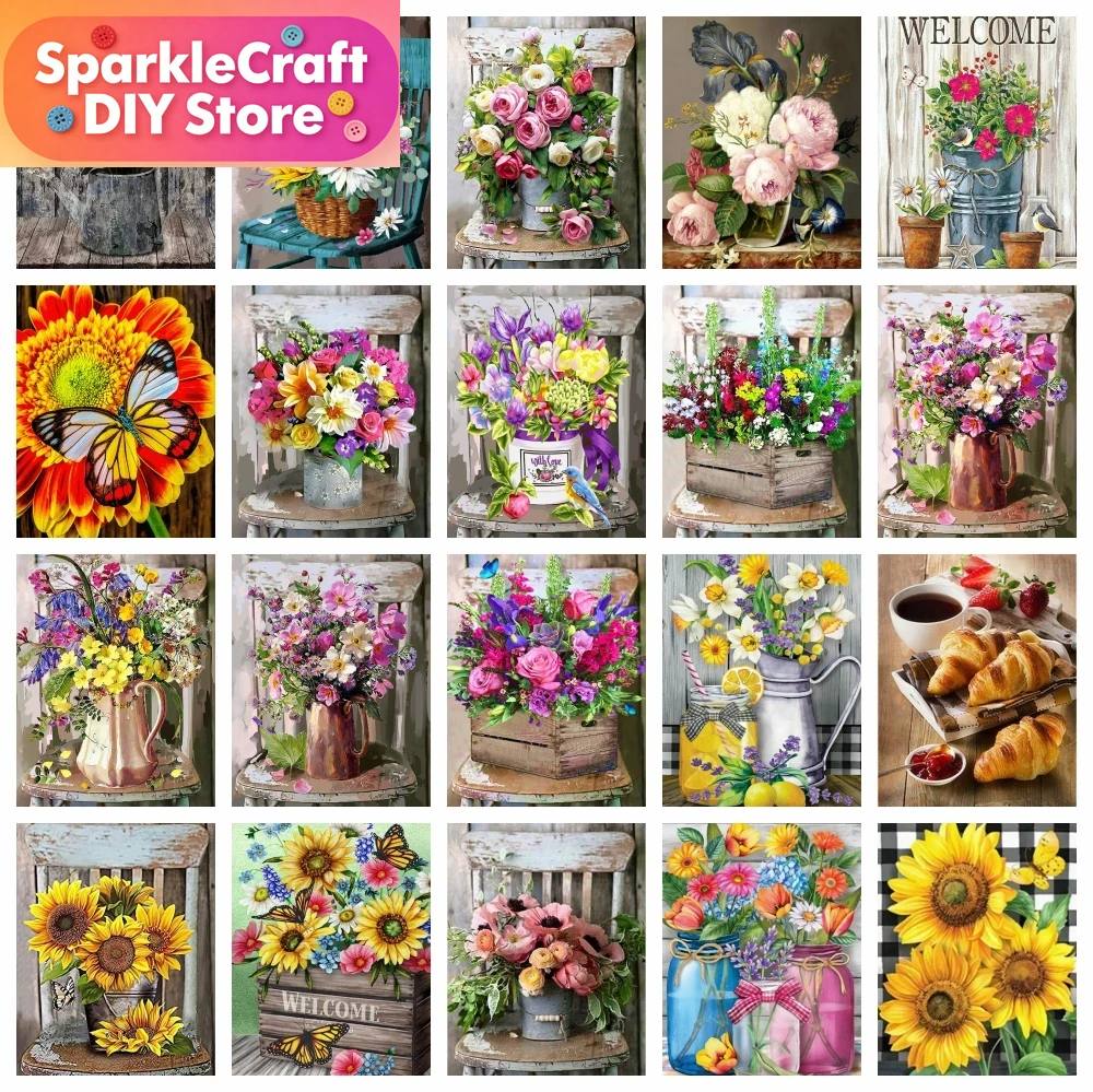 1pc frameless  Diamond Paintin - Embroidery Rose Stitch review and price