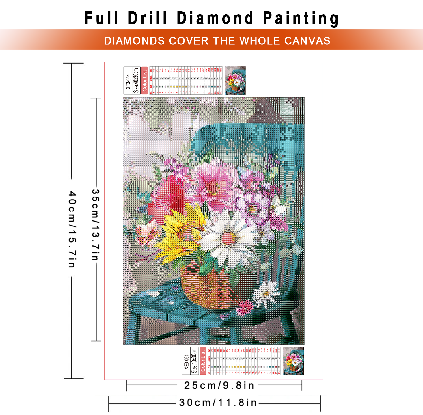1pc frameless  Diamond Paintin - Embroidery Rose Stitch review and price