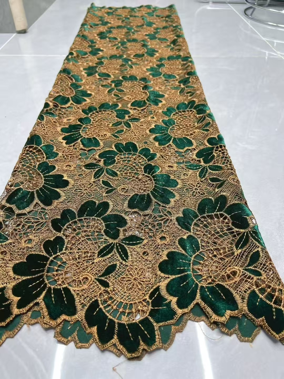 Fashion African Velvet Lace Fa - Velvet Fabric Embroidery review and price