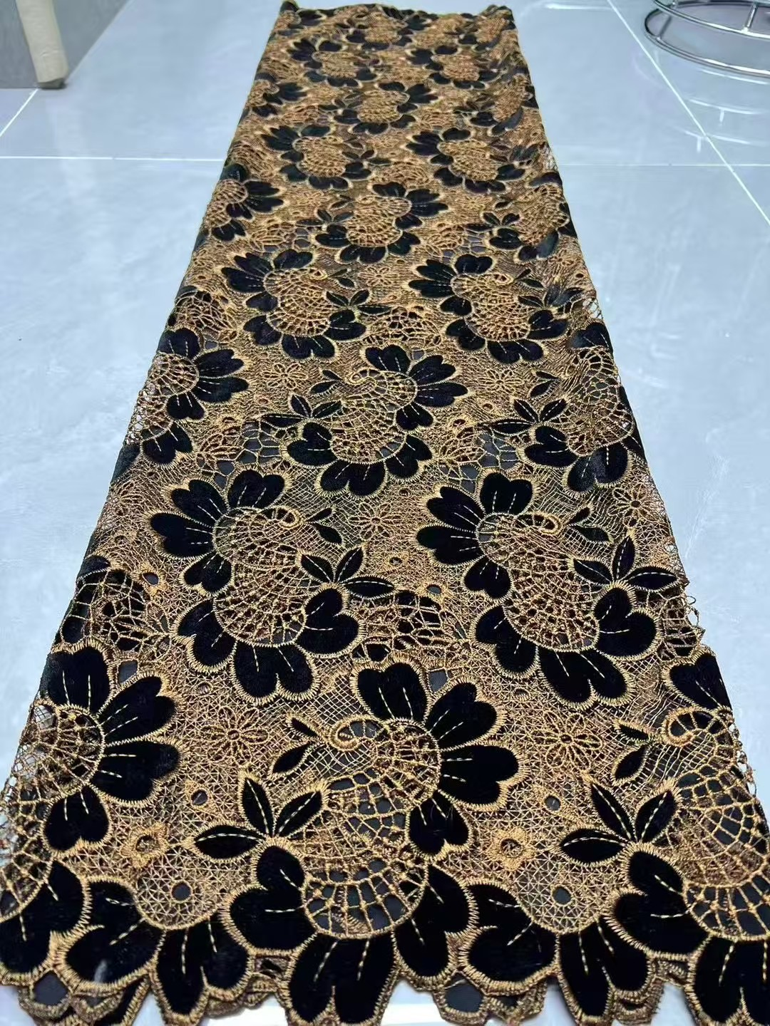 Fashion African Velvet Lace Fa - Velvet Fabric Embroidery review and price