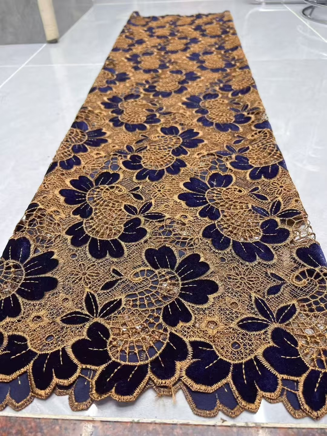 Fashion African Velvet Lace Fa - Velvet Fabric Embroidery review and price