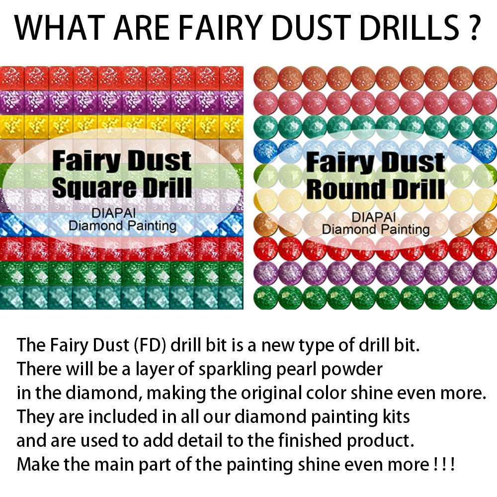 DIAPAI Fairy Dust AB Diamond P - Embroidery Rose Stitch review and price