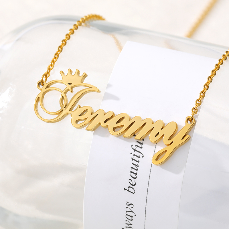 Personalized Crown Name Neckla - Embroidery Charm review and price