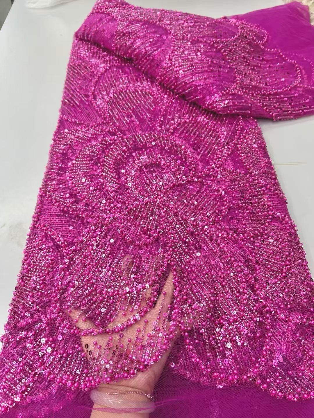 Nigerian Velvet Sequins Lace F - Velvet Fabric Embroidery review and price