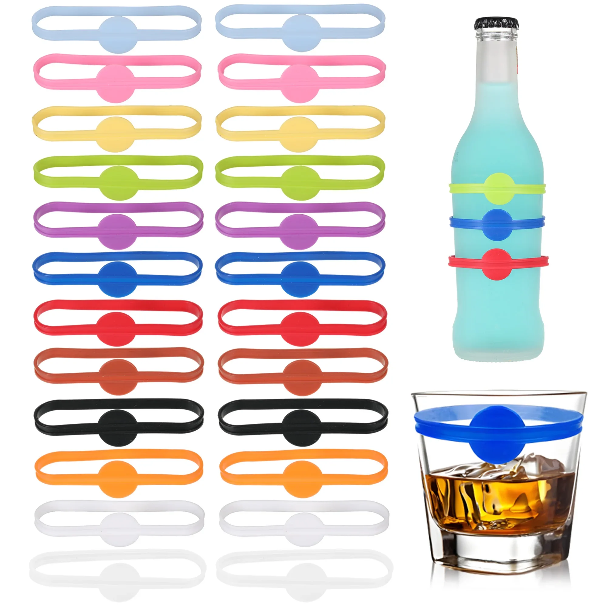 24pcs Wine Labels Glasses Drin - Embroidery Writing review and price