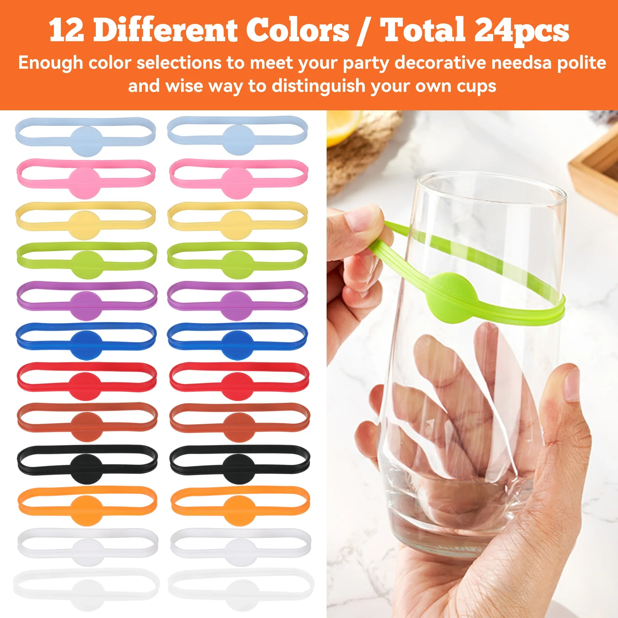 24pcs Wine Labels Glasses Drin - Embroidery Writing review and price