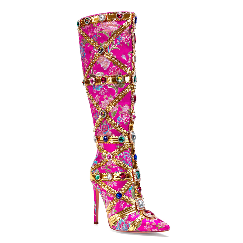 Multicolor Gemstone Gold Trim  - Embroidery Stitches review and price