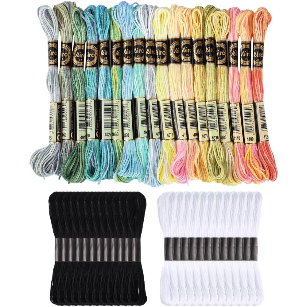 42 Skeins Polyester Embroidery - Embroidery Stitches review and price