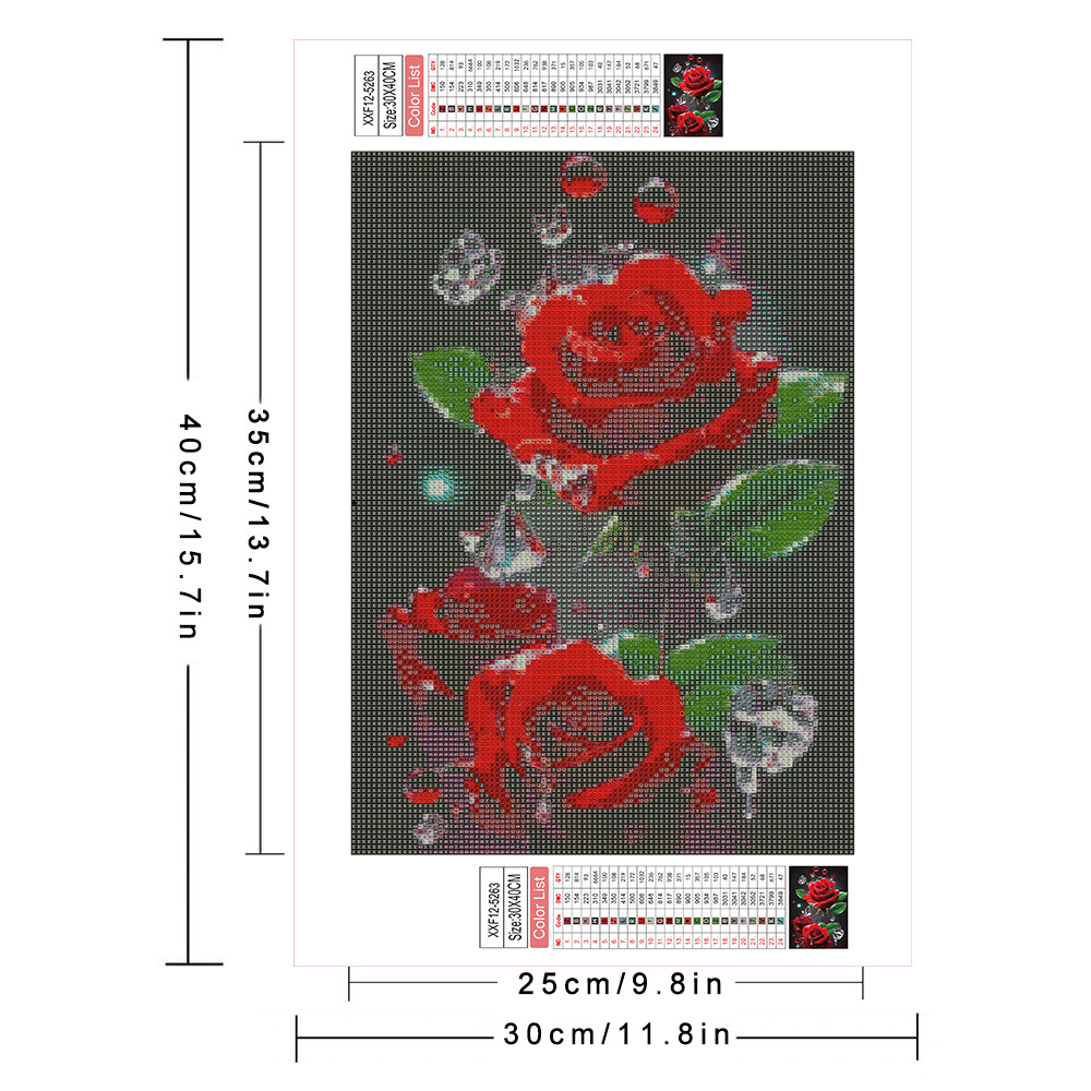 AZQSD Diamond Painting Full Dr - Embroidery Rose Stitch review and price