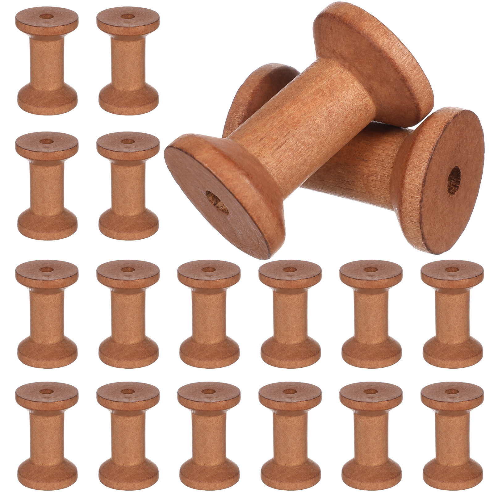 20Pcs Empty Wood Spools Thread - Embroidery Charm review and price