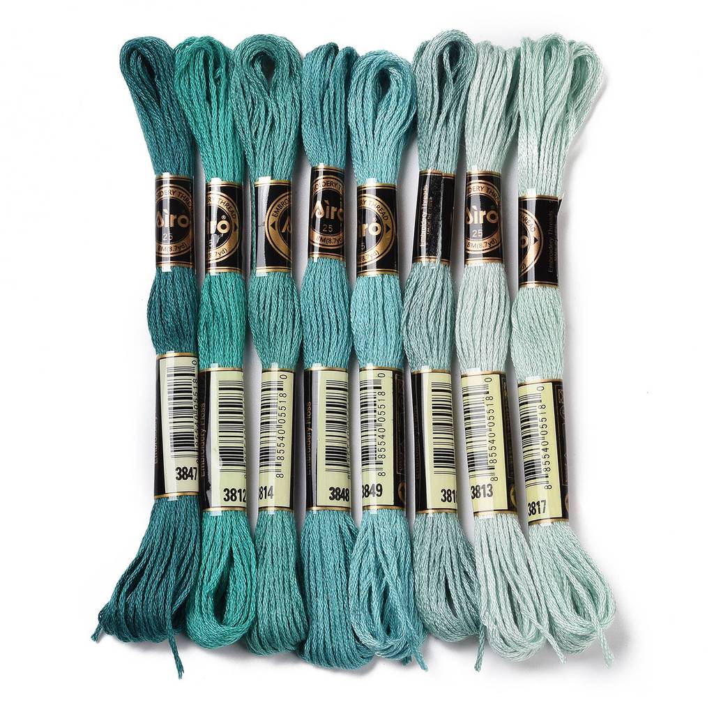 1Set 8 Skeins 0.5mm 6-Ply Poly - Embroidery Stitches review and price