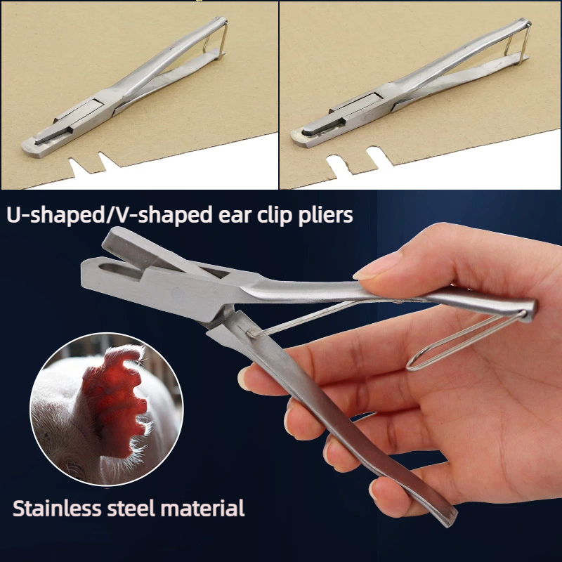 Stainless Steel Pig Ear Punch  - Embroidery Writing review and price