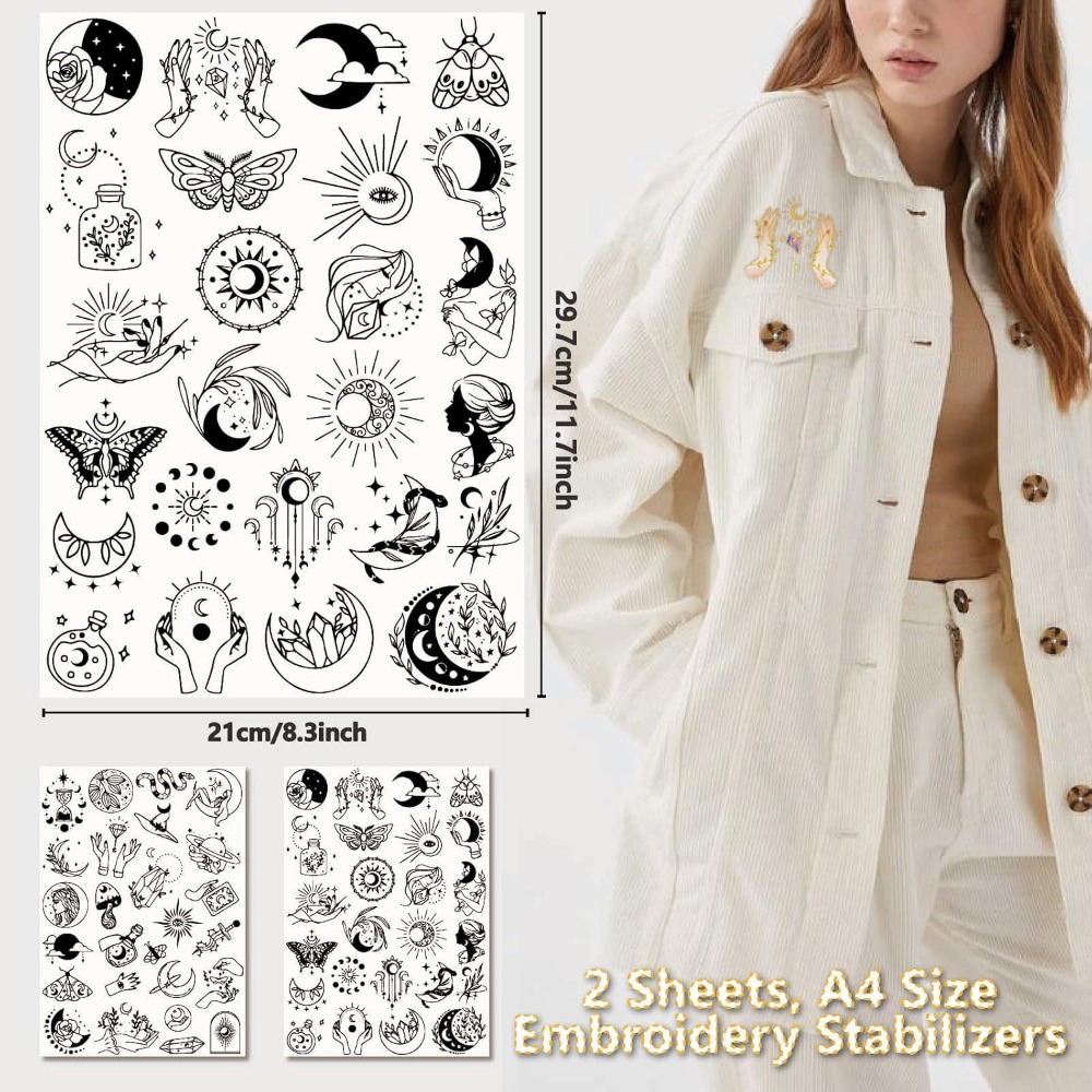 51Pcs Boho Moon Sun Water Solu - Embroidery Stitches review and price
