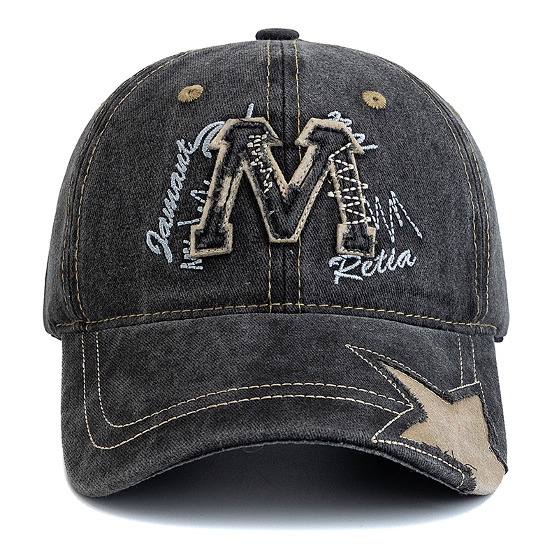 Hot Sale Unisex Retro Baseball - Embroidery Letter M review and price