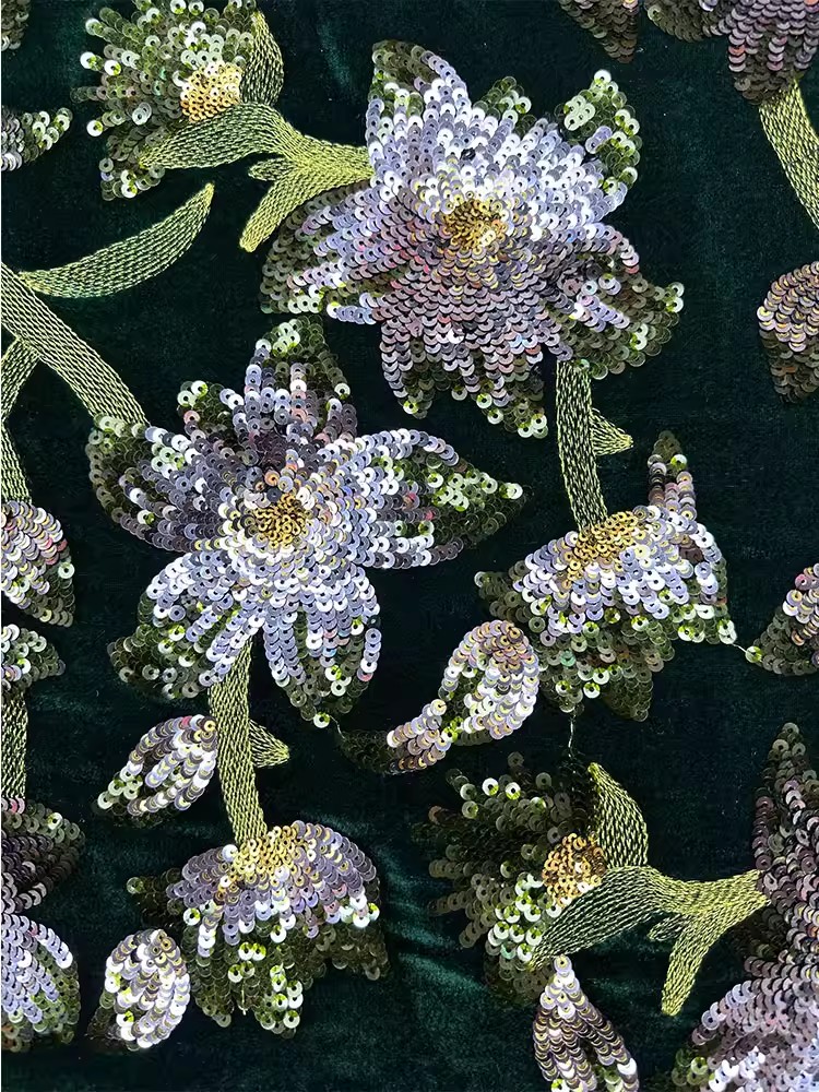 1yard Retro velvet tela Handcr - Velvet Fabric Embroidery review and price